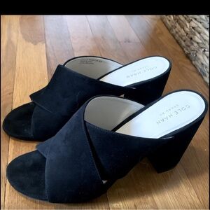 Cole Haan Black Suede Heels women’s size 8